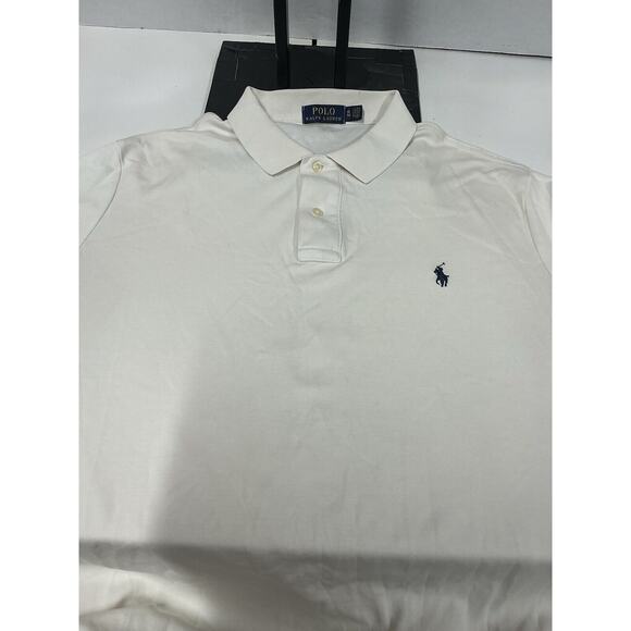 Ralph Lauren Mens Classic Short Sleeve Polo Shirt White XL Embroidered Soft - Picture 2 of 10